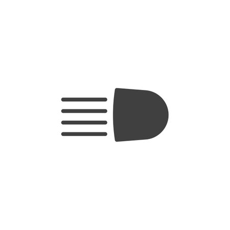 Car headlight, high beam vector iconのイラスト素材