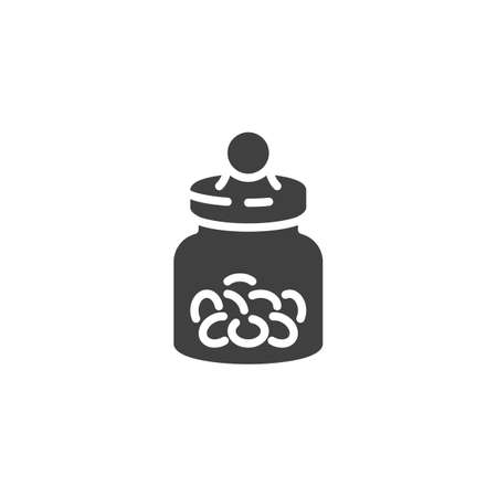 Candies jar vector iconのイラスト素材