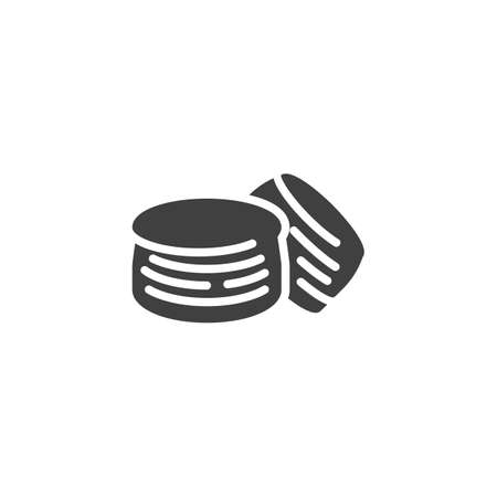 Crepes bread vector iconのイラスト素材