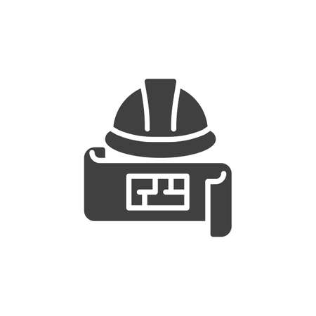 Engineering project vector iconのイラスト素材