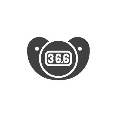Digital thermometer vector iconのイラスト素材
