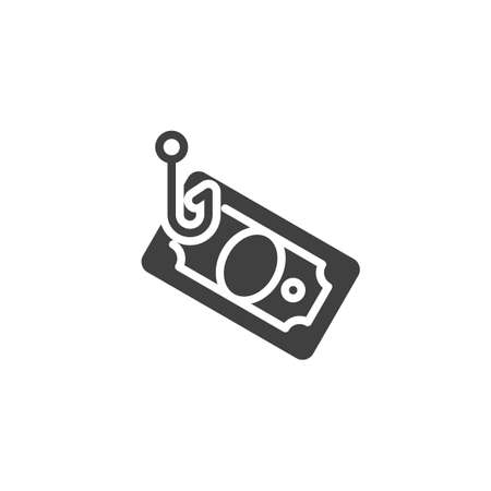 Phishing money vector iconのイラスト素材
