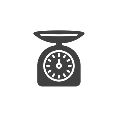 Kitchen scales vector iconのイラスト素材