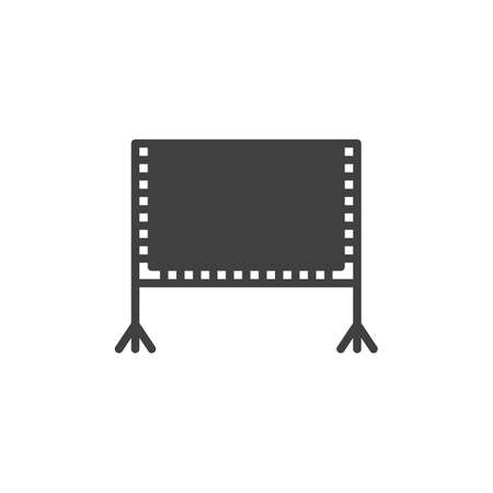 Blank billboard vector iconのイラスト素材