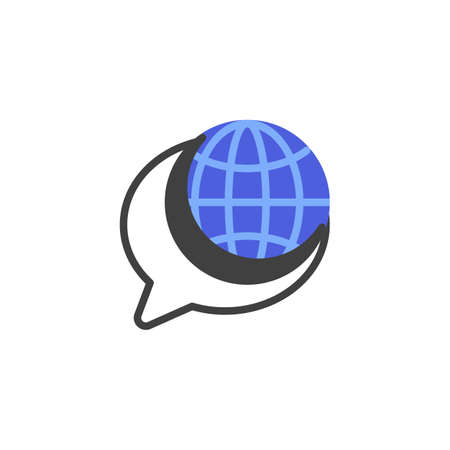 Language translation line iconのイラスト素材