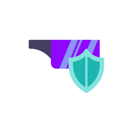 Privacy VR glasses flat iconのイラスト素材