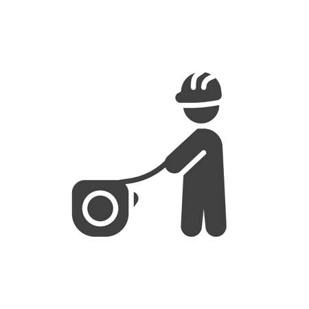 Construction Worker vector iconのイラスト素材