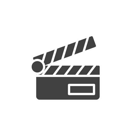 Clapper board vector iconのイラスト素材