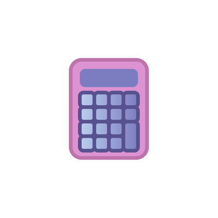 Calculator flat iconのイラスト素材
