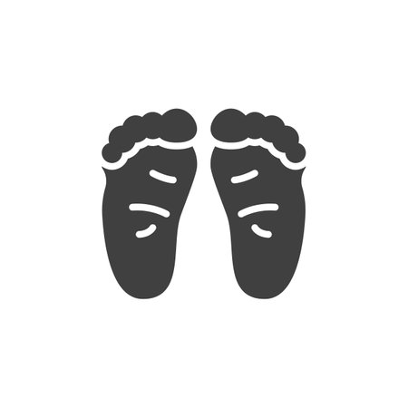 Baby feet vector iconのイラスト素材