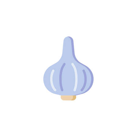 Garlic flat iconのイラスト素材