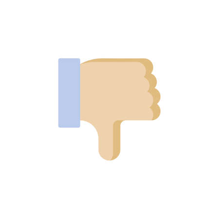 Thumb down flat iconのイラスト素材