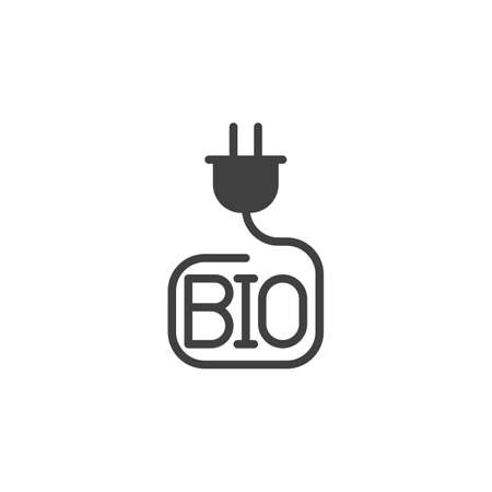 Bio energy vector iconのイラスト素材