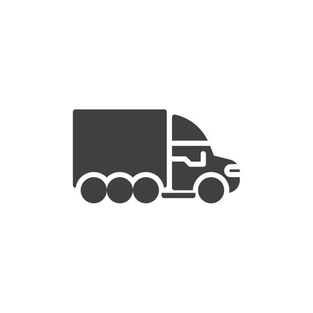 Delivery truck vector iconのイラスト素材