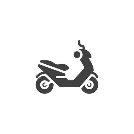 Moped scooter vector iconのイラスト素材
