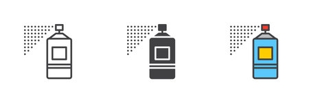 Spray paint iconのイラスト素材