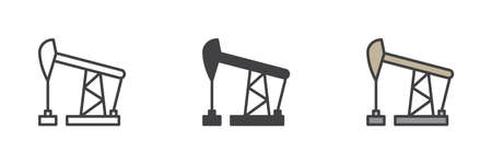 Oil rig iconのイラスト素材
