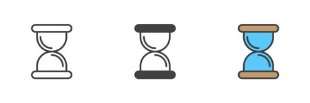 Hourglass, sand clock iconのイラスト素材