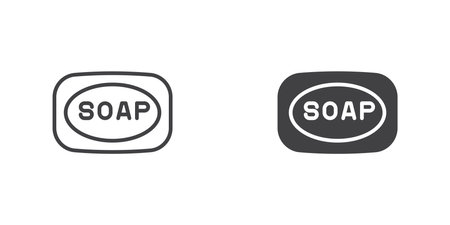 Soap bar iconのイラスト素材