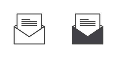 Email message iconのイラスト素材