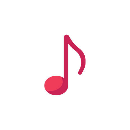 Music note flat iconのイラスト素材