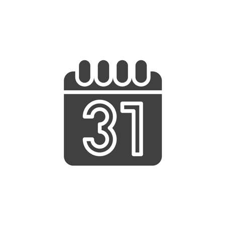 Halloween day calendar vector iconのイラスト素材