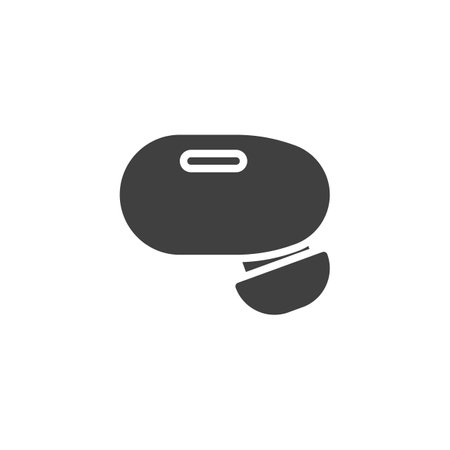 Wireless headset vector iconのイラスト素材