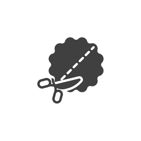 Coupon cut vector iconのイラスト素材