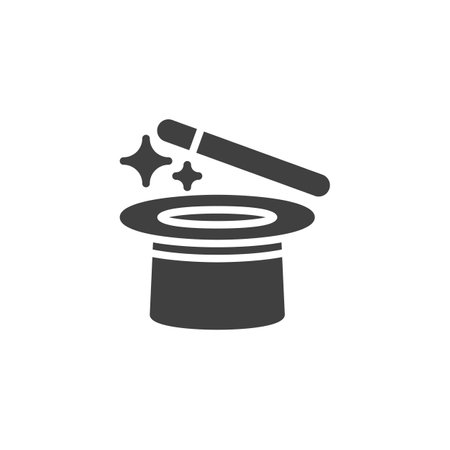 Magic hat vector iconのイラスト素材