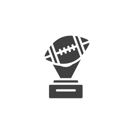 American football cup vector iconのイラスト素材