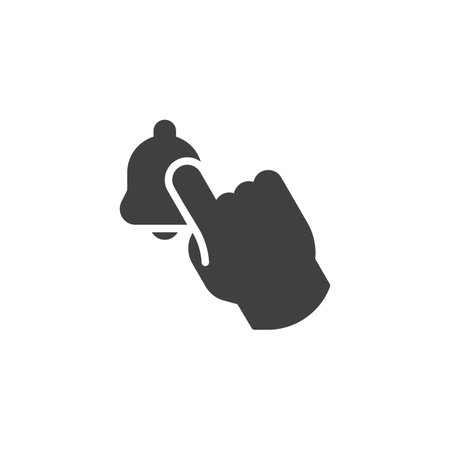 Push notification bell vector iconのイラスト素材