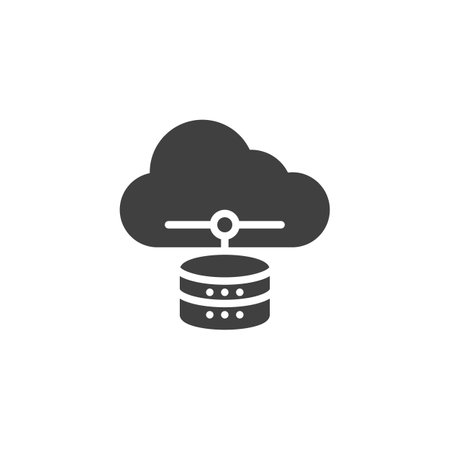 Data cloud server vector iconのイラスト素材
