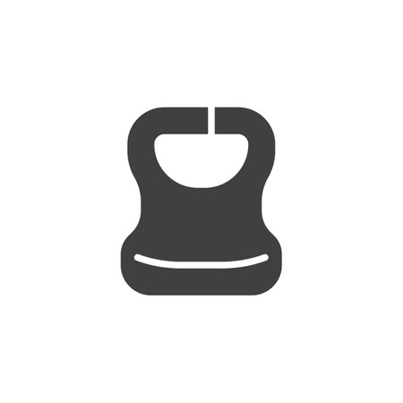 Baby bib vector iconのイラスト素材