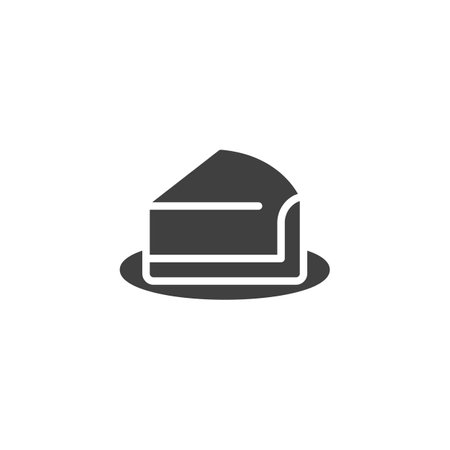Cheesecake dessert vector iconのイラスト素材