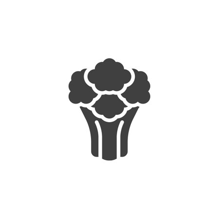 Fresh broccoli vector iconのイラスト素材