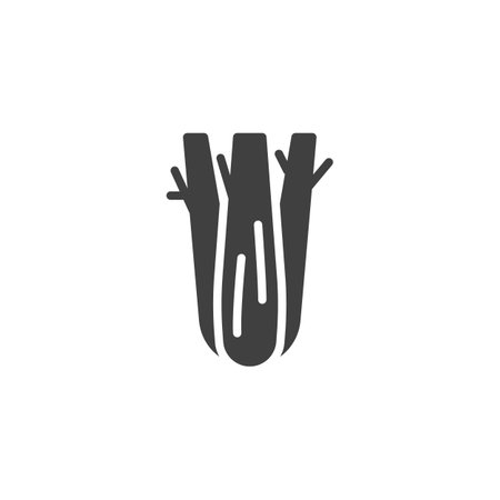 Celery leaf vector iconのイラスト素材