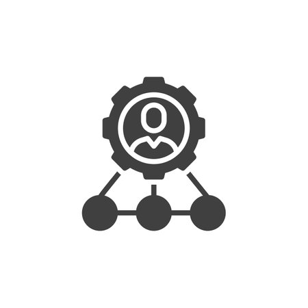 Organization chart vector iconのイラスト素材