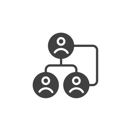 Succession chart vector icon. filled flat sign for mobile concept and web design. Succession planning process glyph icon. Symbol, logo illustration. Vector graphicsのイラスト素材