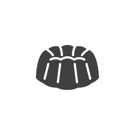 Pound cake vector icon. filled flat sign for mobile concept and web design. Pound Cake glyph icon. Symbol, logo illustration. Vector graphicsのイラスト素材