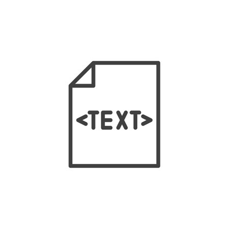 Meta Description line icon. linear style sign for mobile concept and web design. A document with a small text snippet outline vector icon. Symbol, logo illustration. Vector graphicsのイラスト素材