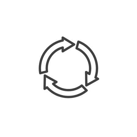 Agile Methodology line icon. linear style sign for mobile concept and web design. A circular...