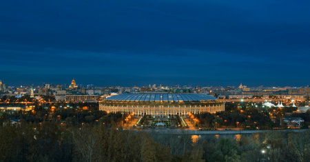 The Grand Sports Arena Luzhniki in Moscowのeditorial素材