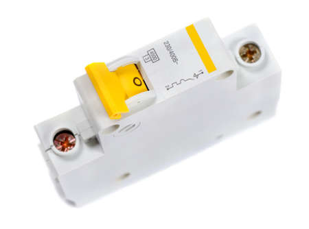 Breaker automaton isolated on a white backgroundの写真素材