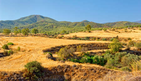 Mountain landscape Troodos Cyprus Islandの写真素材