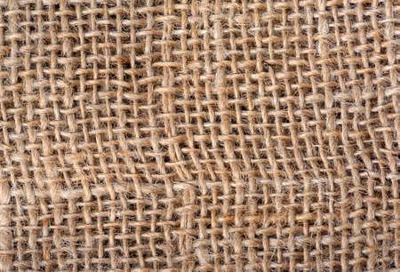 Closeup of sackcloth textureの写真素材