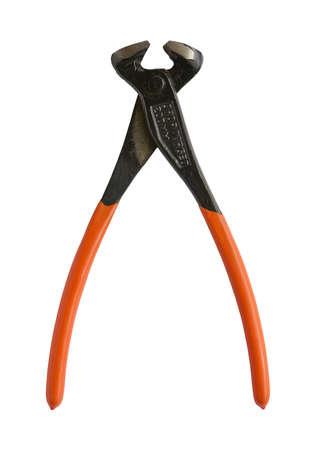 Professional locksmith pliers isolated on a white background. Image for project and designの写真素材