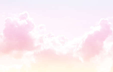 Soft cloudy is gradient pastel,Abstract sky background in sweet colorの写真素材