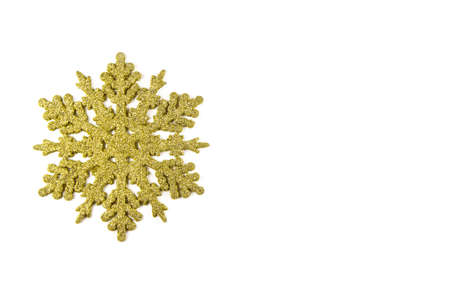 Christmas tree decoration star isolated on white background. Christmas concept, minimalism