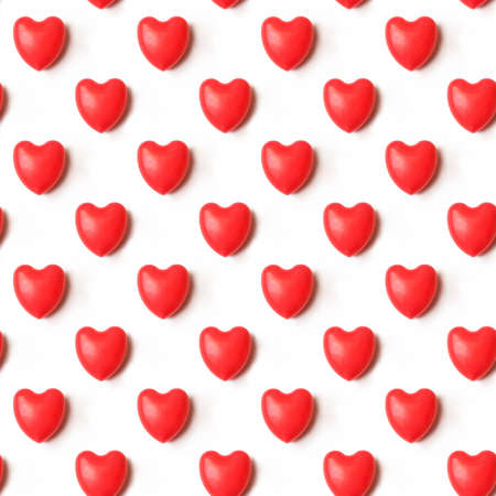 Valentine's Day composition. Red hearts Seamless Pattern pattern. Love concept