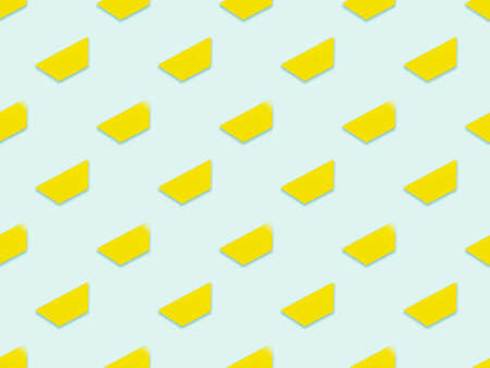 simple geometric yellow trapezoid pattern. Colorful geometric background. Seamless abstract pattern with the image of geometric shapes.の写真素材